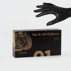 Piranha Black Nitril Gloves